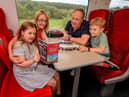 Family onboard LNER Azuma