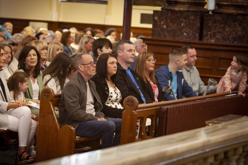 Family members of Sister Clare Crockett pictured at Sunday’s Mass.