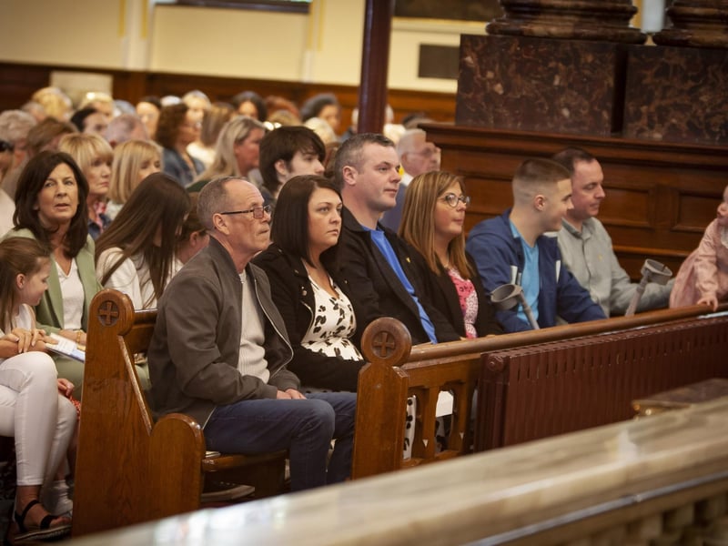 Family members of Sister Clare Crockett pictured at Sunday’s Mass.