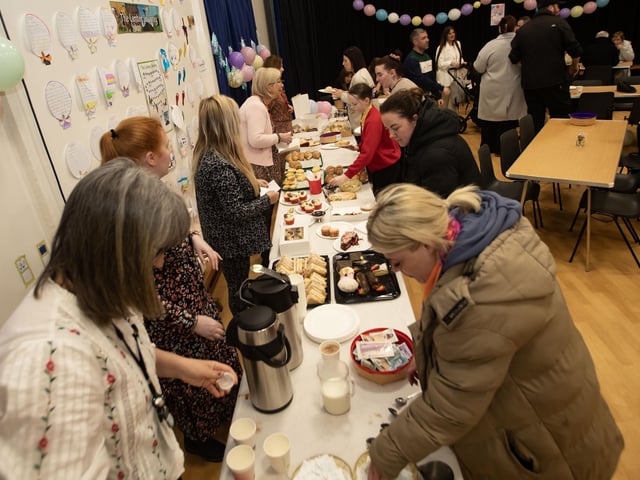 All hands on deck at Friday's Steelstown PS Coffee Morning.