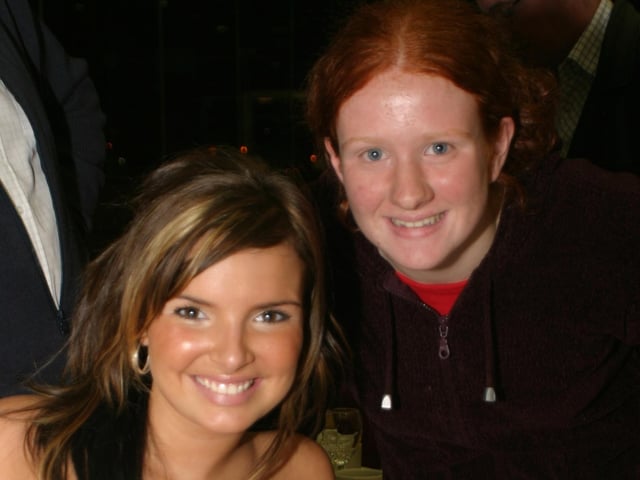 Derry people meeting Nadine Coyle and her family at the Lifford Races in October 2003