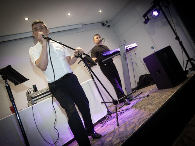The fabulous Legacy - entertaining the crowd at the Maldron Hotel on Tuesday night.