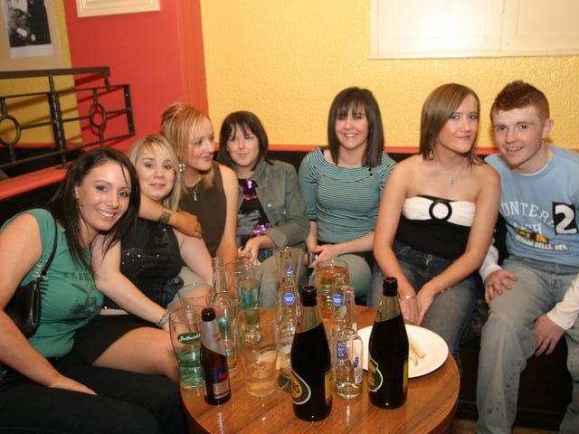 Pictures of Derry people partying in November 2003