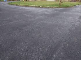 Back ice in one local estate this morning.