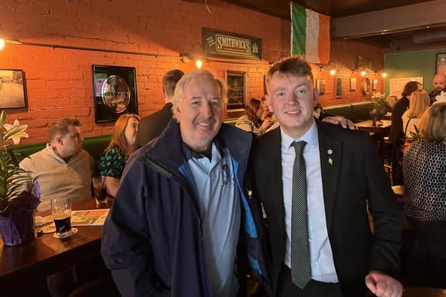 Foyle MLA Pádraig Delargy in Toronto where he addressed a Friends of Sinn Féin Canada event in the West Cork Irish Pub on Easter Sunday.