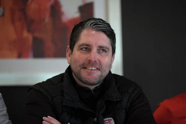 Derry City manager Ruaidhrí Higgins