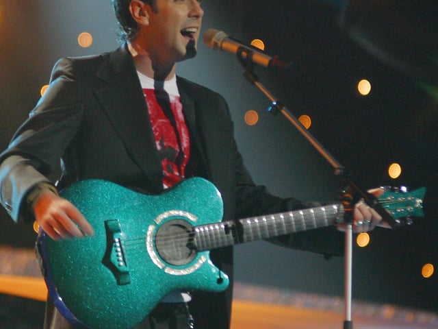 Donegal man Mickey Joe Harte competes in the Eurovision Song Contest in Riga with the song 'We've Got the World'
