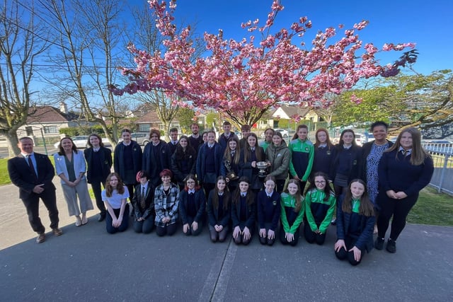 The Dance Drama group devised a piece based on the Irish Mythology love story of Diarmaid and Grainne. They received first place and were then presented the Detta Toland Award for the highest mark in a group drama at the Feis.