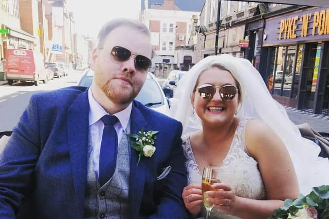 Claire was diagnosed with cancer just three months after her wedding.