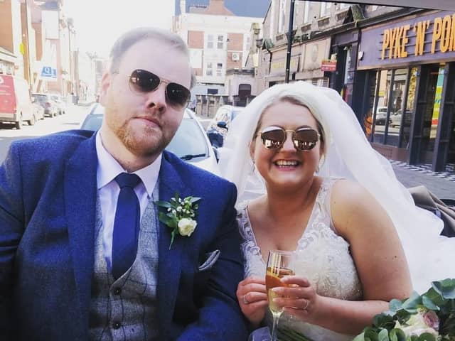 Claire was diagnosed with cancer just three months after her wedding.