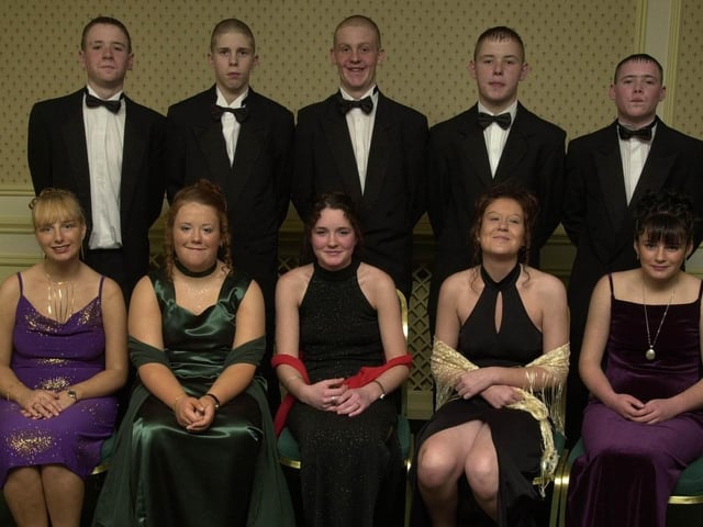 Seated, from left, Louise Gallagher, Lindsay Doherty, Louise Moore, Sarah Rotchford and Kelly Wilson. Standing, from left, Sean Crawley, Sean Atkins, Sean Doherty, Sean Clarke and Sean Dickinson. (5/12/BD32)
