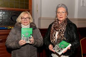 Rosemary Deeney and Bridgeen Sharkey attended the book launch of Eamon Sweeney ‘s ‘Feis Dhoire Cholmcille: Celebrating a Century of Culture’ held in St Columb’s Hall on Tuesday evening. Photo: George Sweeney. DER2308GS – 75
