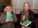 Rosemary Deeney and Bridgeen Sharkey attended the book launch of Eamon Sweeney ‘s ‘Feis Dhoire Cholmcille: Celebrating a Century of Culture’ held in St Columb’s Hall on Tuesday evening. Photo: George Sweeney. DER2308GS – 75