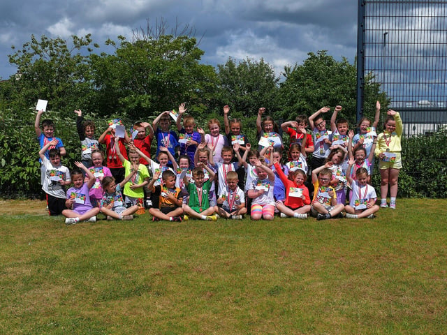 The P3 pupils were all winners at the Holy Child Primary School sports day held on Monday last. Photo: George Sweeney. DER2325GS – 024