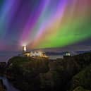 Patryk Sadowski's ‘Back on Earth – Landscape’ category for his image ‘Fanad Head – Aurora 2024’.