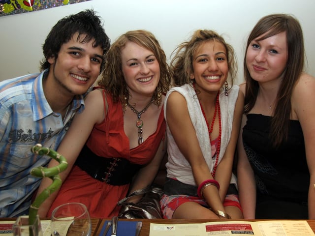 Rajiv Chada, Holly Lane, Pembe Lap, Louise Buglass 0509JML : Parties and celebrations across Derry in May 2006.