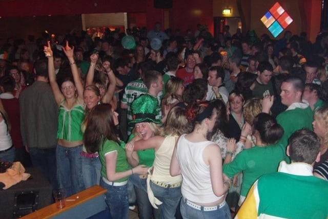 OLYMPUS DIGITAL CAMERA : Pictured are people enjoying the St Patrick's Day celebrations in Derry 20 years ago on March 17, 2005.