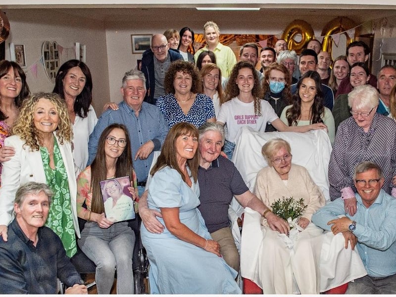 Molly and Charlie Campbell renewed their wedding vows on Molly's 90th birthday.