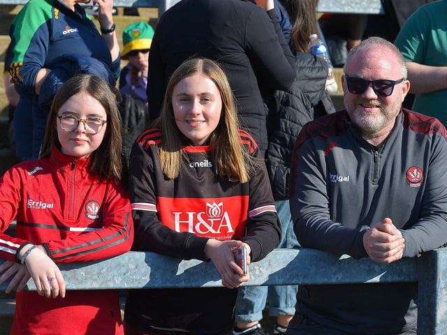 Derry fans at the game against Donegal. Photo: George Sweeney