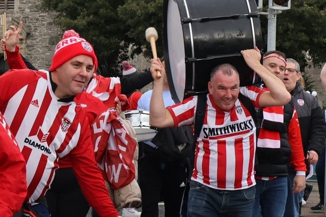 Derry City fans are on the march