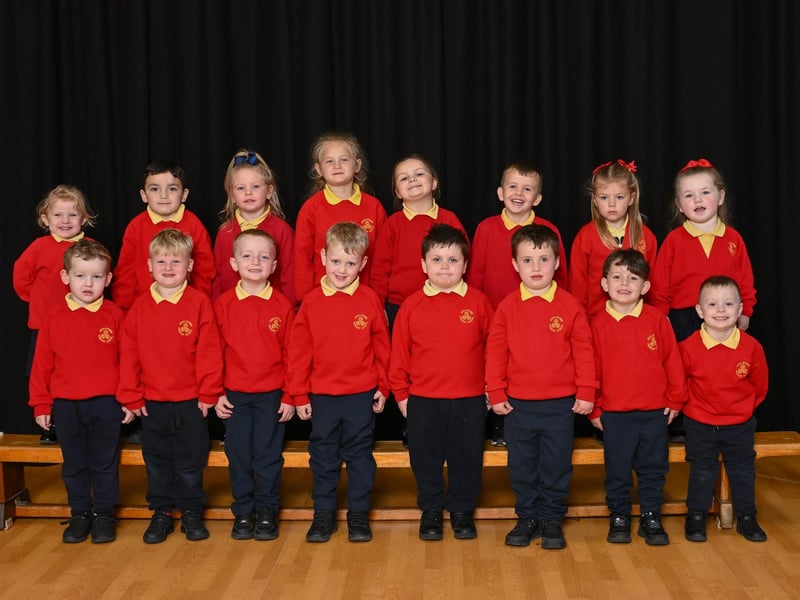 Mrs Crampsey's P1B class, Steelstown Primary School.
