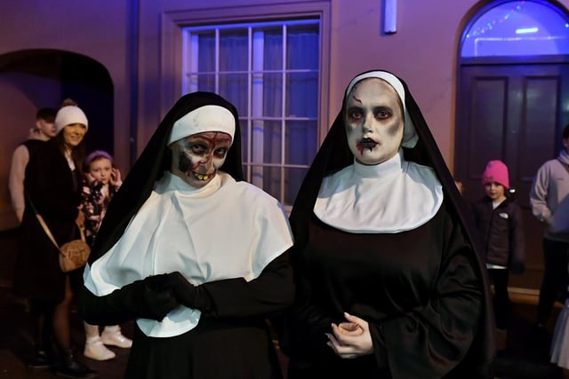Revellers, performers and early contenders for the best Halloween costume converged on Derry’s city centre on Monday evening for the opening of the 2024 Halloween festivities. Photo: George Sweeney