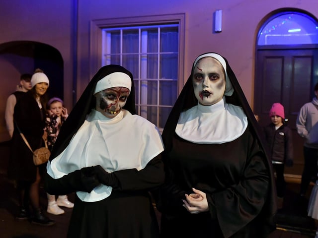 Revellers, performers and early contenders for the best Halloween costume converged on Derry’s city centre on Monday evening for the opening of the 2024 Halloween festivities. Photo: George Sweeney