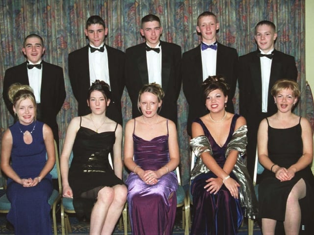 Young attendees at the Clondermot High School school formal back in 2000.