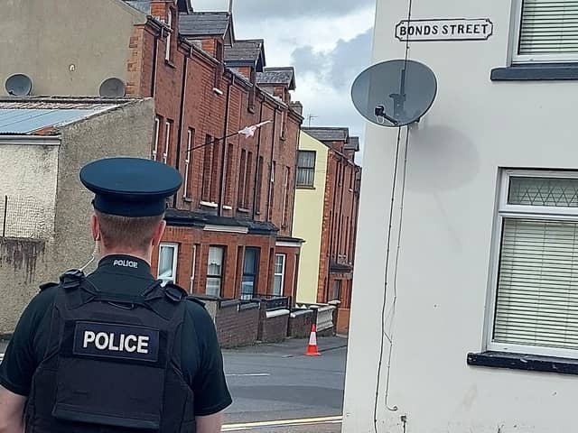 Police were in the Bonds Street area today conducting enquiries.