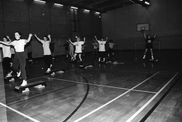 Stepaerobics at Shantallow Community Centre.