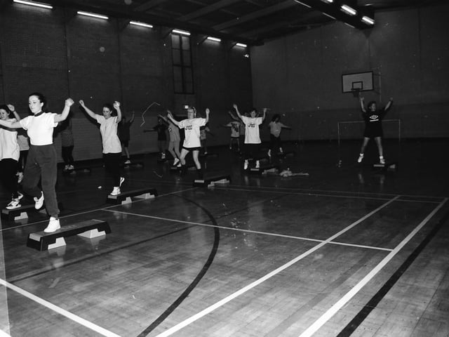 Stepaerobics at Shantallow Community Centre.