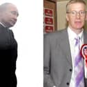 Vladimir Putin, President of the Russian Federation (left) and DUP MP Gregory Campbell (right).