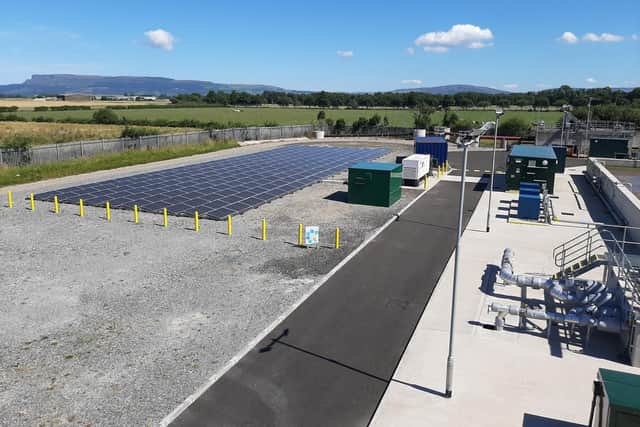 The solar panels at the Ballykelly site.