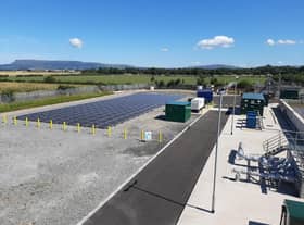 The solar panels at the Ballykelly site.