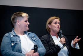 Director Alison Millar and Lyra’s partner, Sara Canning.