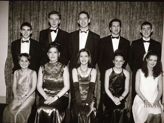 Pictured are students and guests at the Thornhill College and Carndonagh Community School formals in 1996.