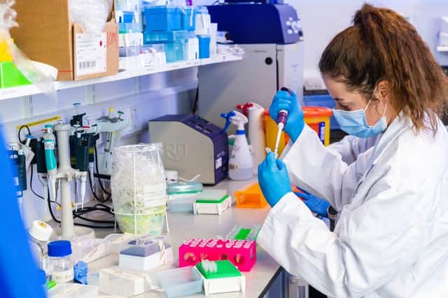 A researcher in the Ulster University Personalised Medicine Centre
