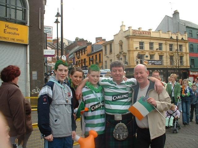 Pictured are people enjoying the St Patrick's Day celebrations in Derry 20 years ago on March 17, 2005.