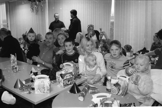Happy faces at the Seagate Christmas party in 2000.