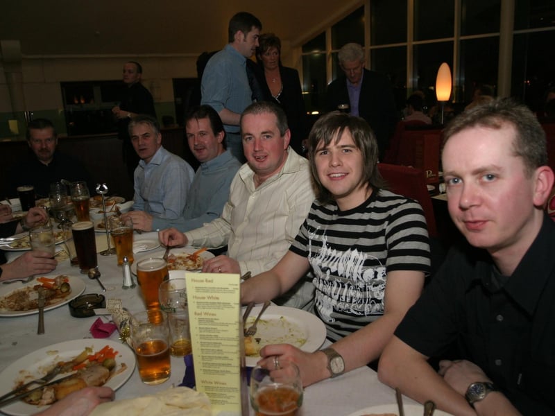 Christmas parties in Derry in December 2003.