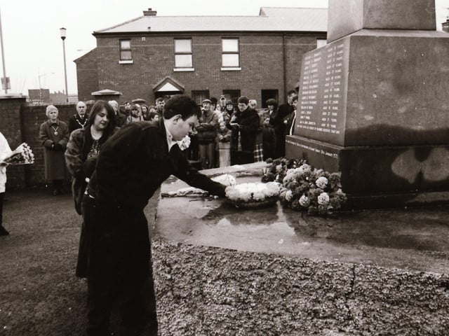 Scenes from the Bloody Sunday commemorative events in Derry in January 1996.