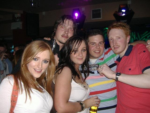 Derry people partying in pubs in the city in August 2005.