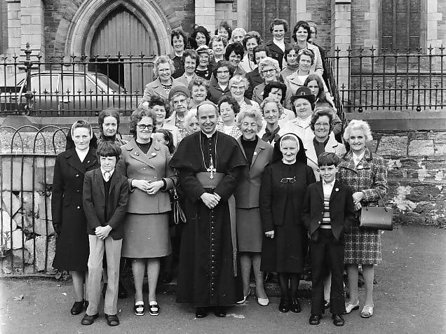 Apostolic Work Society presentation to Bishop Edward Daly.