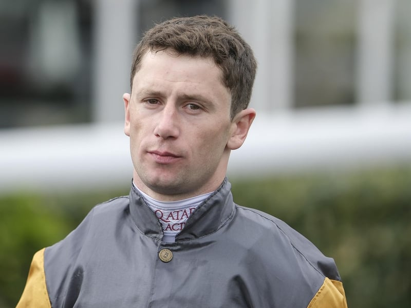 The name Oísin makes it to number 5 and is the second most popular name of Irish origin for boys. It means little deer or fawn in Irish. Pictured is jockey Oisin Murphy at Kempton Park Racecourse on April 06, 2024 in Sunbury, England. (Photo by Alan Crowhurst/Getty Images)