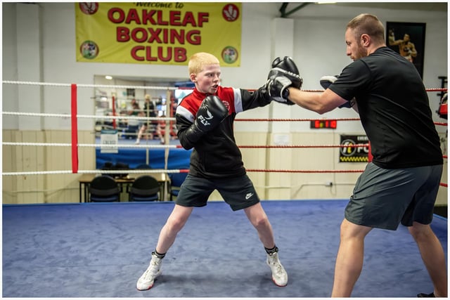 This young boxer sharpens his skills ahead of the tournament in Stirling.
