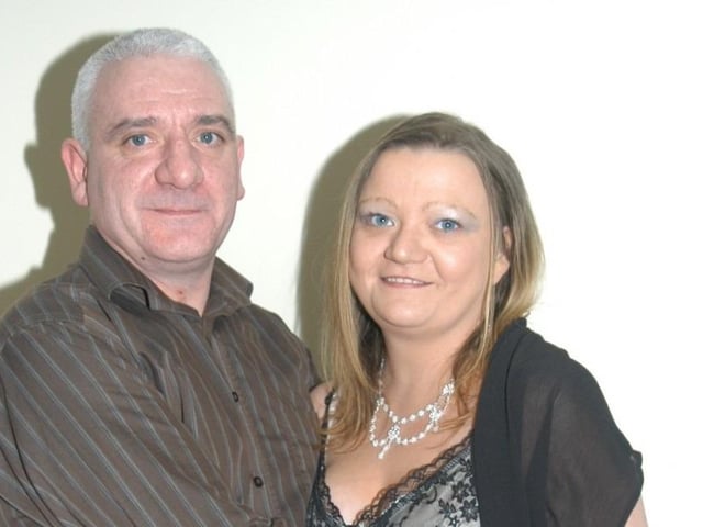 Enjoying the New Year's Eve Party at the Tower Hotel on December 31 2004.