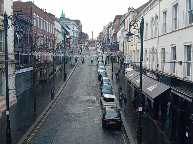 Thousands participate in Derry rally for Palestine calling for a ceasefire in Gaza on January 13, 2024