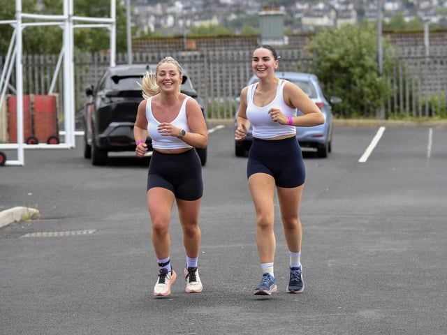Competitors in the Maiden City Hyrox IV held at Sean Dolans GAC. Photograph: George Sweeney