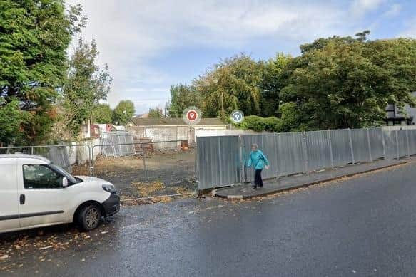 The site of the proposed new development on the Limavady Road.