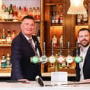 Ewan Plenderleith, General Manager of the Slieve Donard, and Matthew Fitzpatrick of United Wines